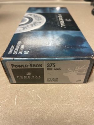 Federal 375 H&H 270 Grain Soft Point PowerShok